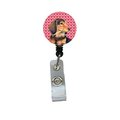 Teacher'S Aid Dachshund Valentines Love and Hearts Retractable Badge Reel or ID Holder with Clip TE243378